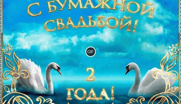 2 годовщина свадьбы гифки с бумажной свадьбой