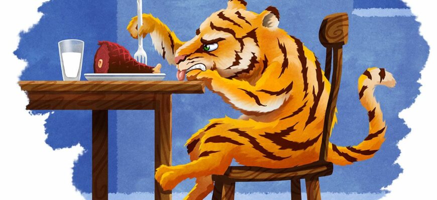 Новогодние обои год тигра 2022 на рабочий стол смешные