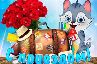 Гифки с приездом (10 анимированных картинок)