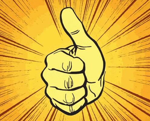 Гифки Палец Вверх (30 прикольных картинок)