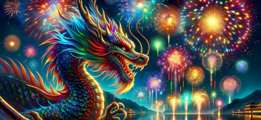Красивые картинки с Китайским новым годом Дракона 10 Февраля 2024 (40 фото)