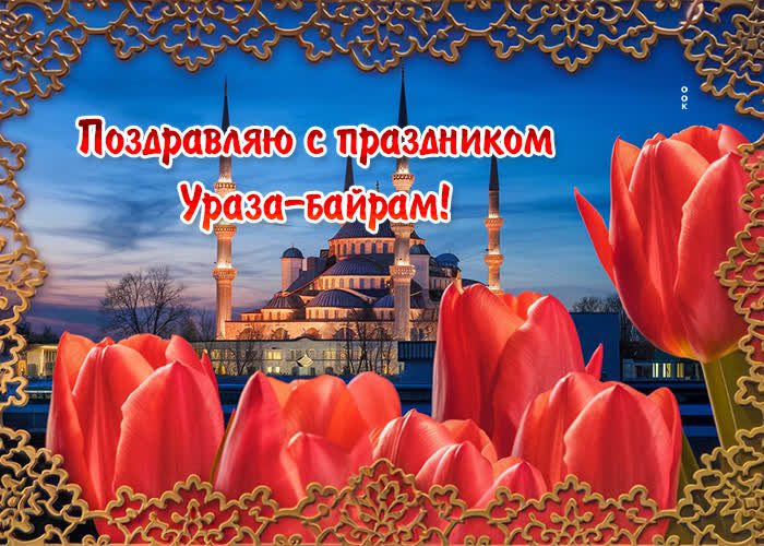 Фото красных тюльпанов на фоне мечети в праздник Ураза-Байрам. Фото красных тюльпанов на фоне мечети в праздник Ураза-Байрам.