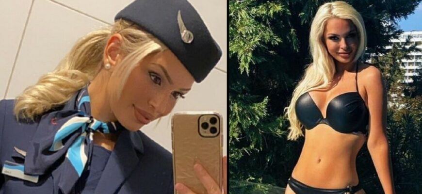 Стюардессы в униформе и без неё (30 горячих фото и Селфи)