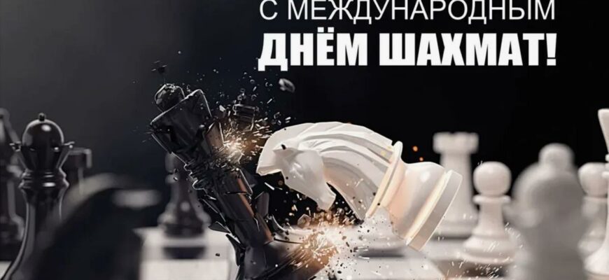 Гифки с Международным днём шахмат 20 Июля 2024 (20 gif картинок)