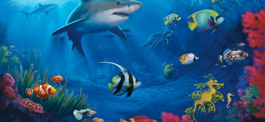 Обои аквариум на рабочий стол (100 фото)