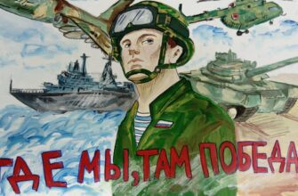 Детские рисунки для Солдата на СВО к 23 Февраля 2024 (60 открыток)