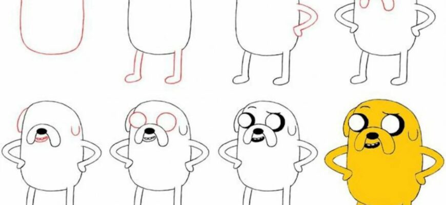 Лёгкие детские рисунки для срисовки карандашом (60 фото)