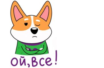 Анимированный набор стикеров "Коржик" из ВК (20 gif картинок)