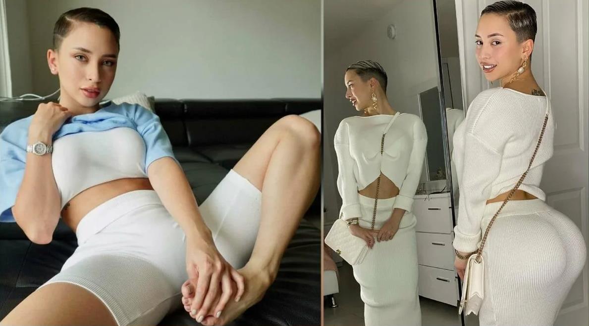 Подборка снимков Вероники Перассо с короткой стрижкой и шикарной попой.