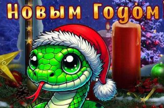 Красивые гифки с Новым Годом 2025 (30 gif картинок)