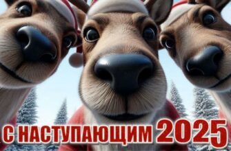 Прикольные картинки с наступающим Новым Годом 2025 (40 фото)