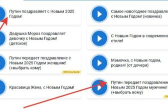 Аудио поздравления с Новым годом 2025 от Путина