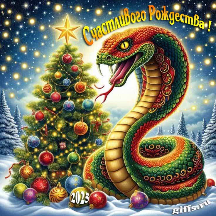 Добрые картинки с новогодней ёлочкой и зелёной змеёй на Рождество 2025. Добрые картинки с новогодней ёлочкой и зелёной змеёй на Рождество 2025.