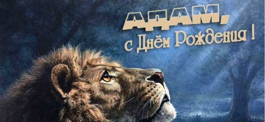 Открытки с днём рождения Адам (Картинки, аудио поздравления, гифки)