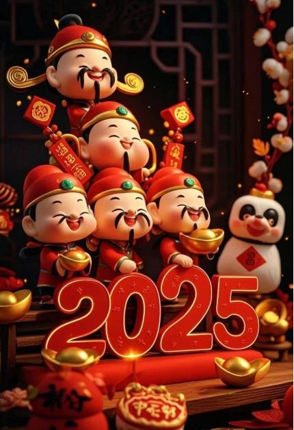 Картинки с Китайским Новым годом Змеи 2025 (гифки, голосовые открытки, поздравления)