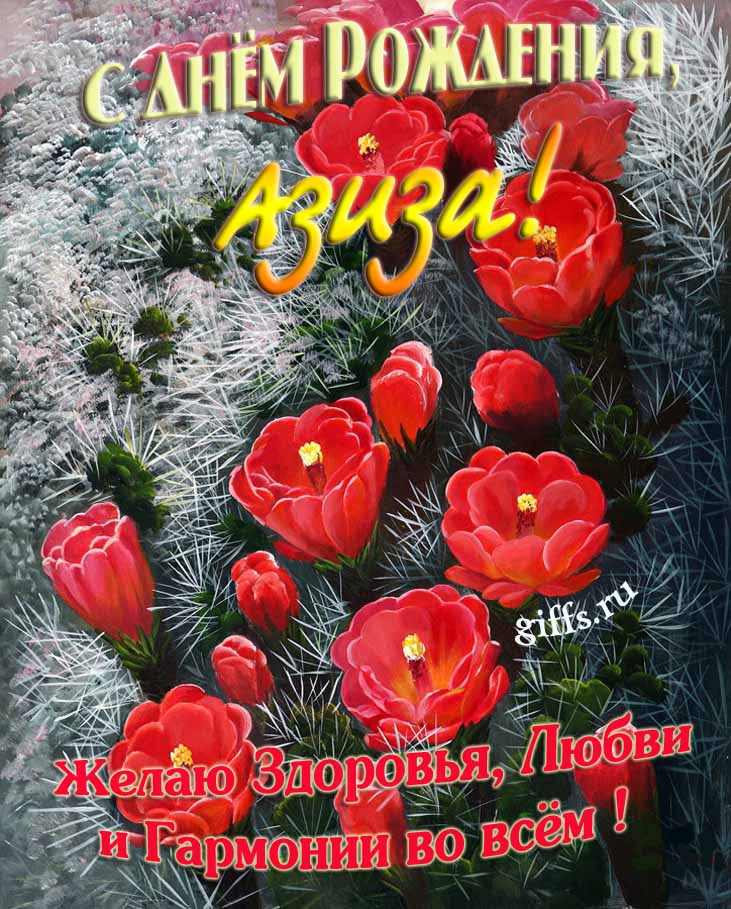 Шикарные открытки с днём Рождения, Азиза! С пожеланием здоровья, любви и гармонии во всём! Шикарные открытки с днём Рождения, Азиза! С пожеланием здоровья, любви и гармонии во всём!