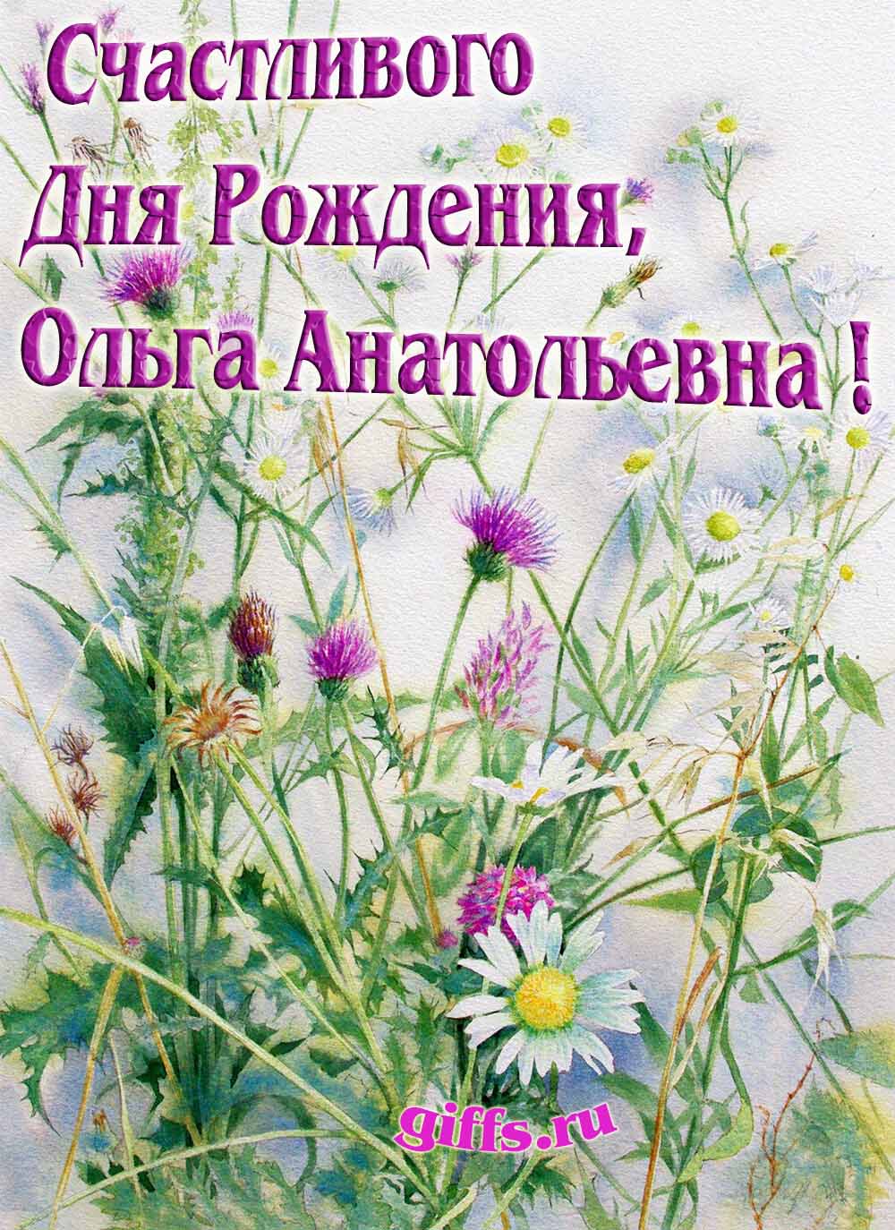 Авторские открытки от сайта giffs.ru с личным поздравлением для Ольги Анатольевны на ДР. Авторские открытки от сайта giffs.ru с личным поздравлением для Ольги Анатольевны на ДР.