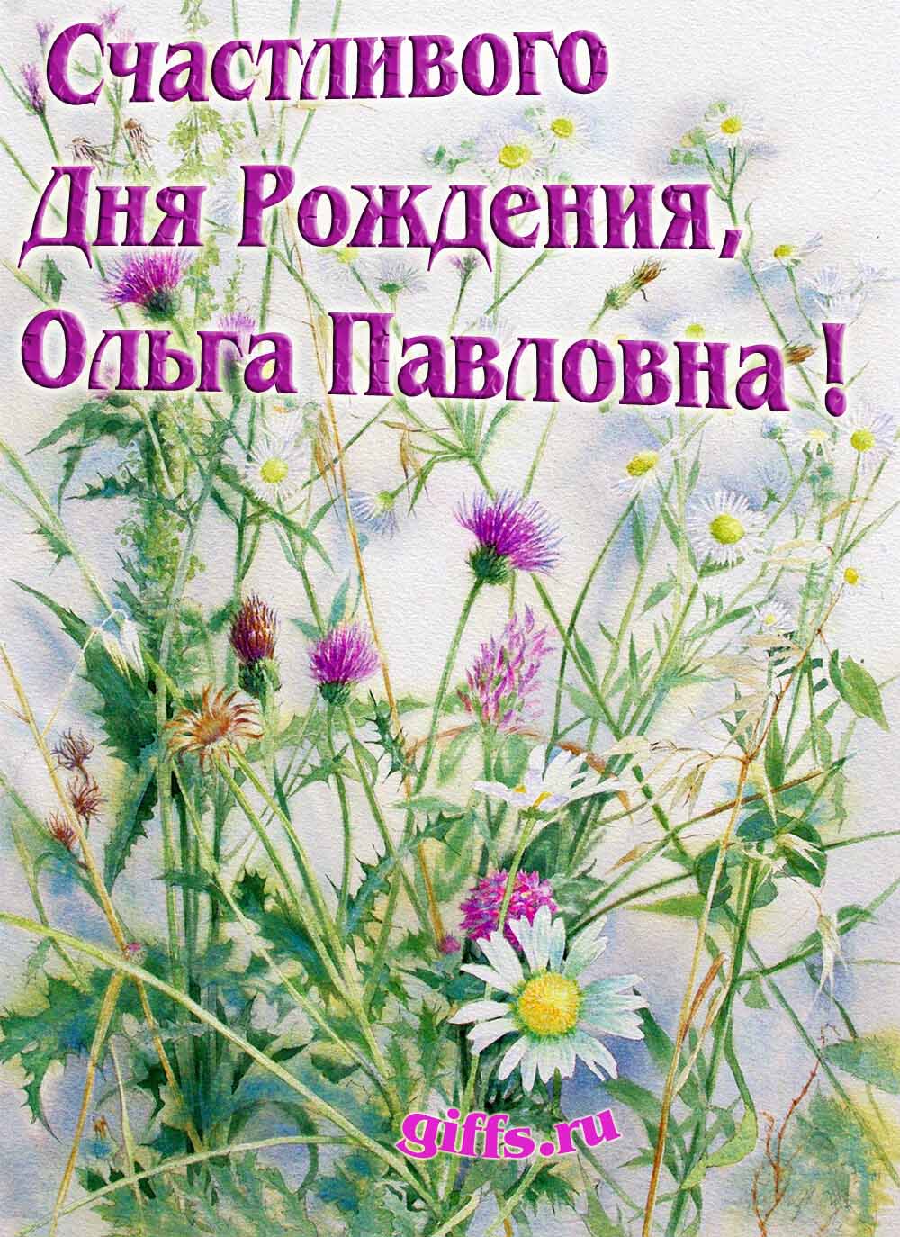 Авторские открытки от сайта giffs.ru с личным поздравлением для Ольги Павловны на ДР. Авторские открытки от сайта giffs.ru с личным поздравлением для Ольги Павловны на ДР.
