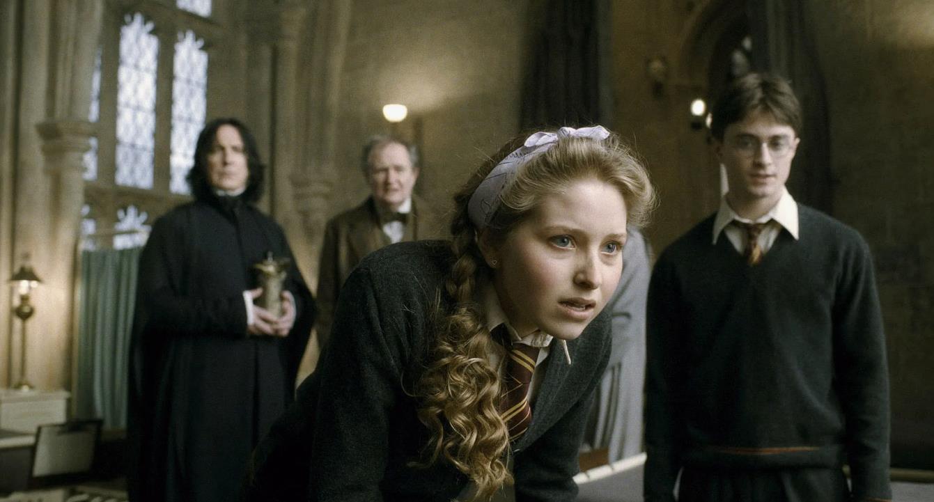 Скриншот с Джесси Кейв из Гарри Поттера, тут она похожа на монашку. Скриншот с Джесси Кейв из Гарри Поттера, тут она похожа на монашку.