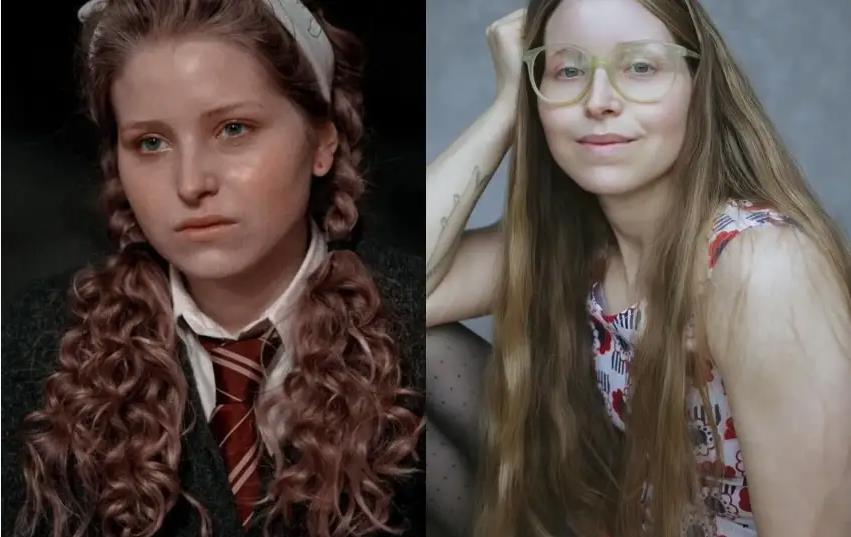 Коллаж фото Джесси Кейв с кудряшками в очках и чулках. Коллаж фото Джесси Кейв с кудряшками в очках и чулках.